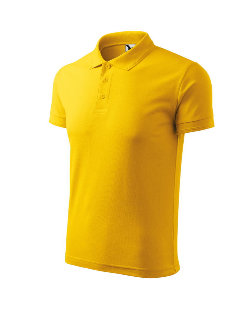 Levně ESHOP - Polokošile Pique Polo 203 - žlutá