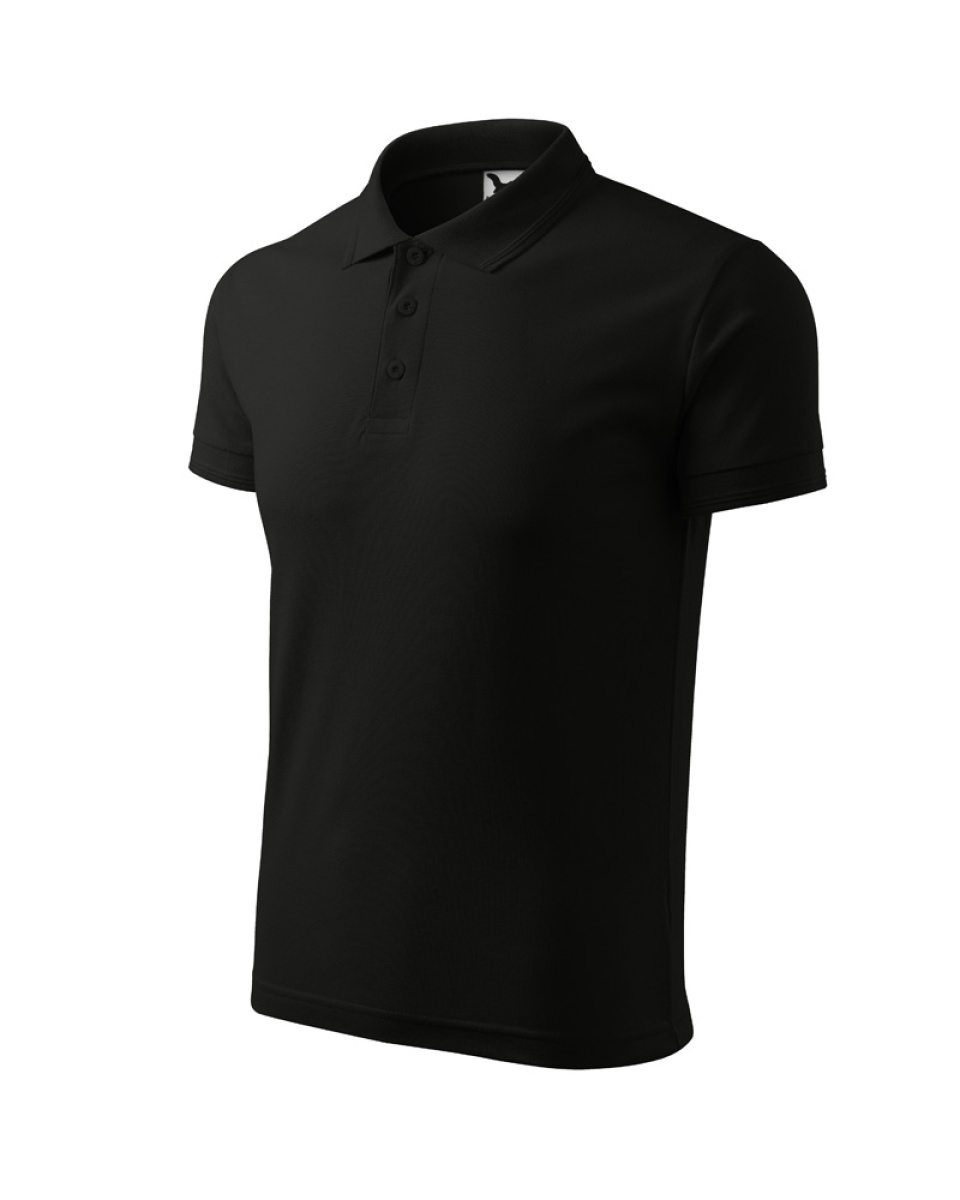 Levně ESHOP - Polokošile Pique Polo 203 - černá