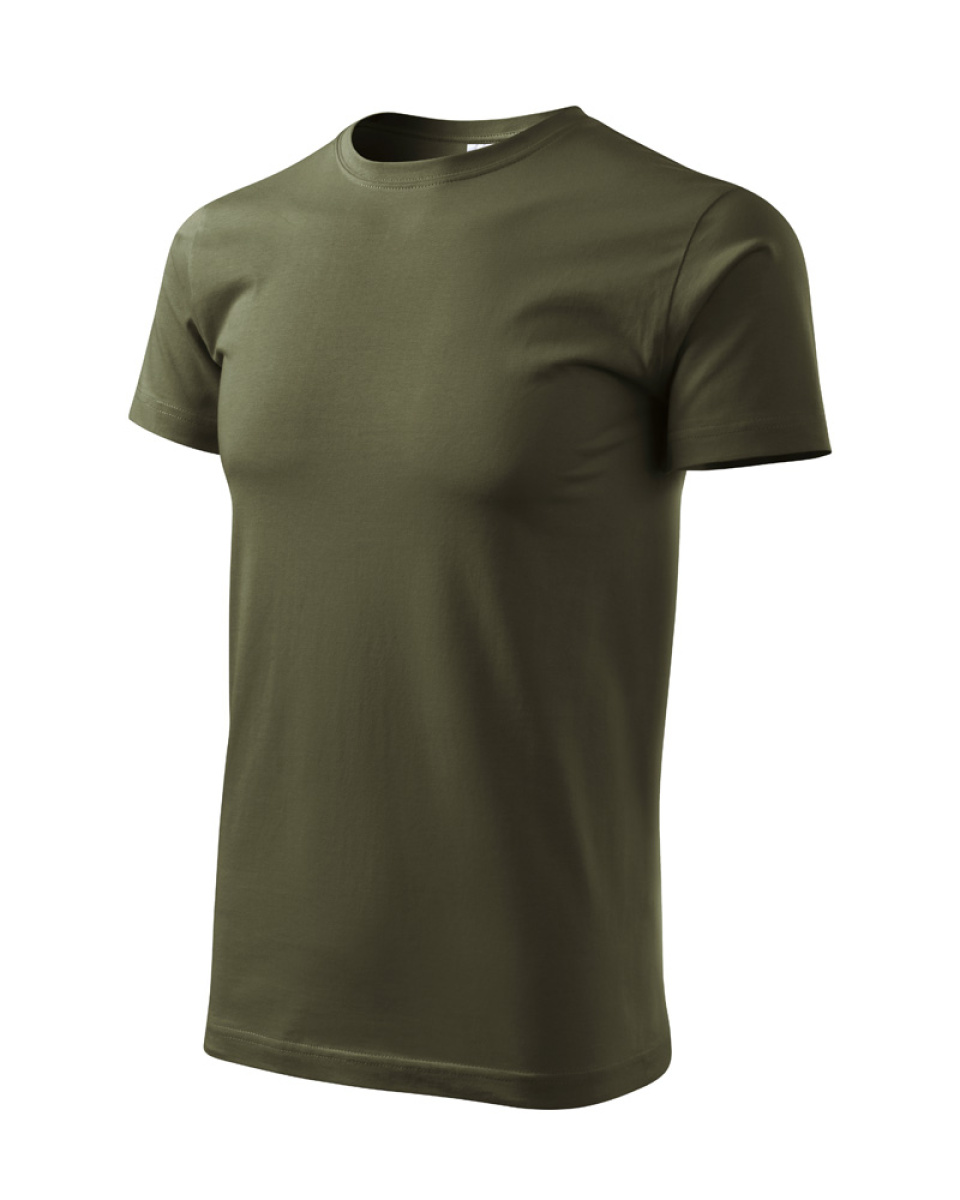 Levně ESHOP - Tričko HEAVY NEW 137 - military