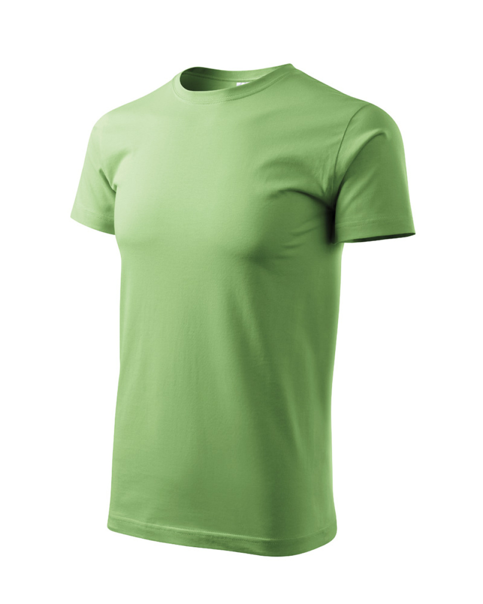 Levně ESHOP - Tričko HEAVY NEW 137 - trávově zelená