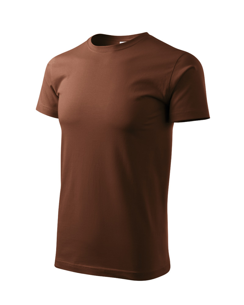 Levně ESHOP - Tričko HEAVY NEW 137 - čokoládová