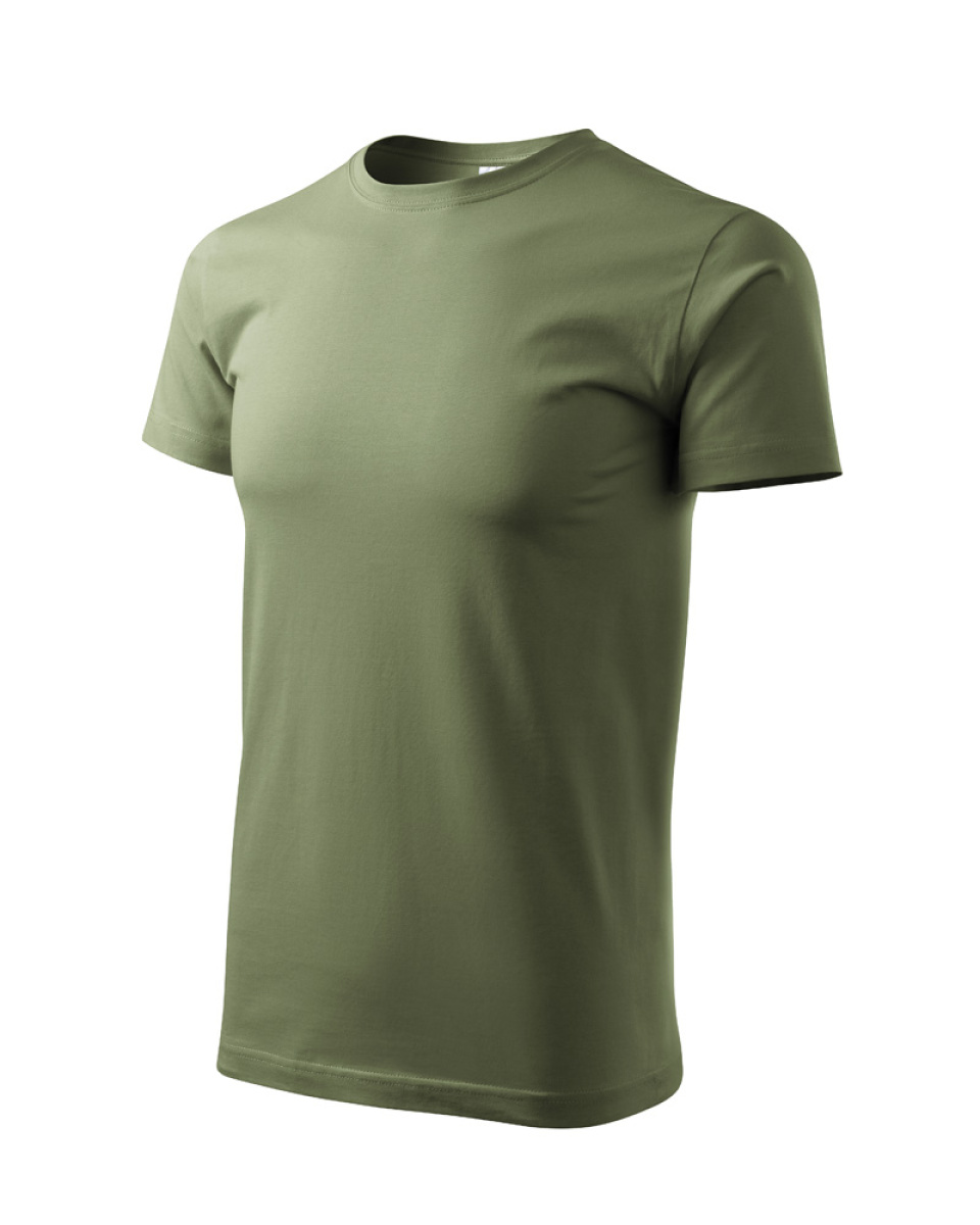Levně ESHOP - Tričko HEAVY NEW 137 - khaki