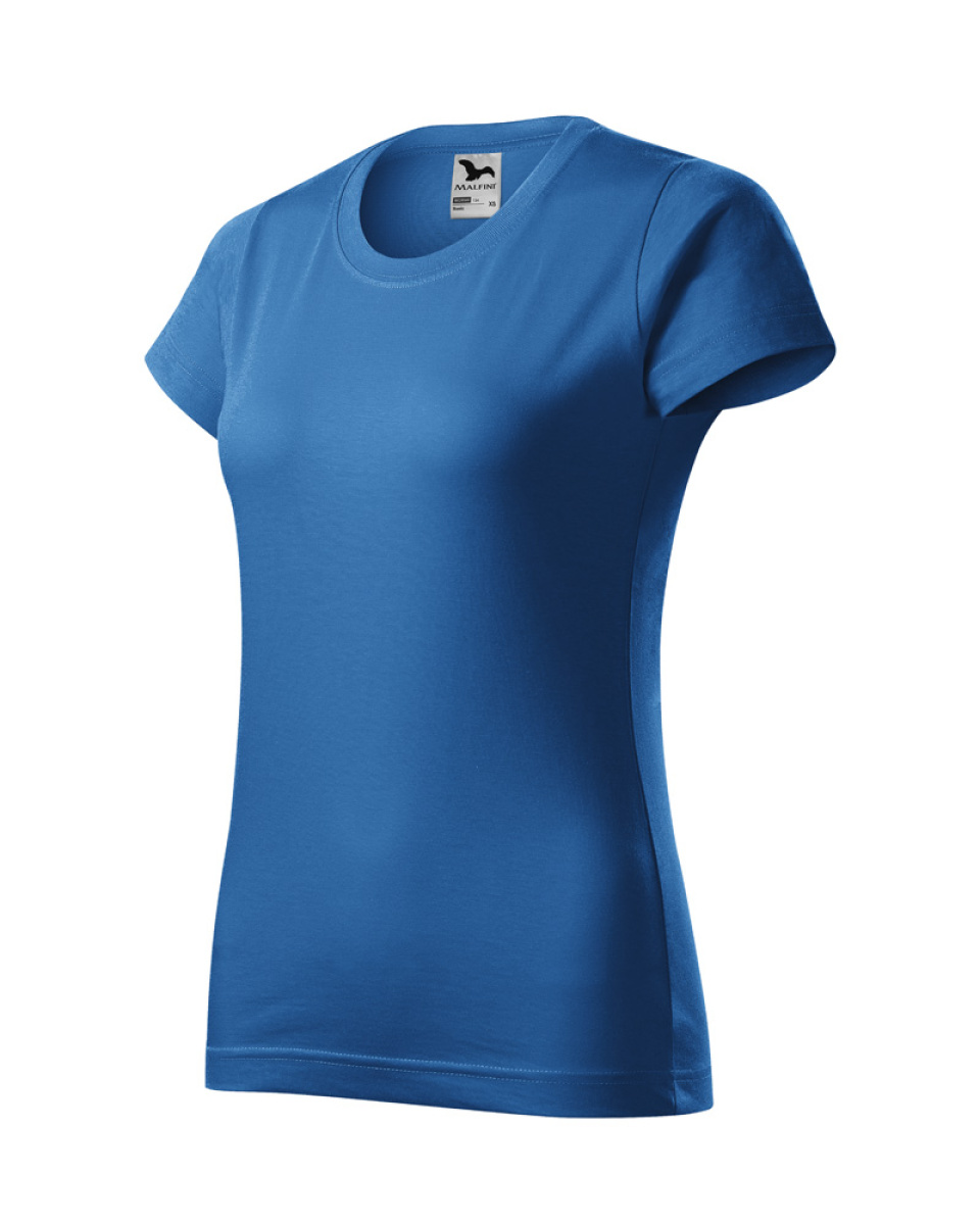 Levně Triko dámské Basic 134 - XS-XXL - azurově modrá