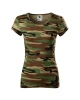 Dámské tričko PURE - camouflage brown