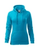 Mikina dámská Trendy Zipper 411 - tyrkysová