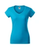 Triko dámské FIT V-NECK 162, tyrkysová