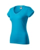 Triko dámské FIT V-NECK 162, tyrkysová