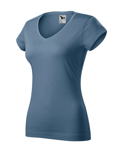 Triko dámské FIT V-NECK 162, denim