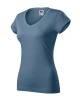 Triko dámské FIT V-NECK 162, denim
