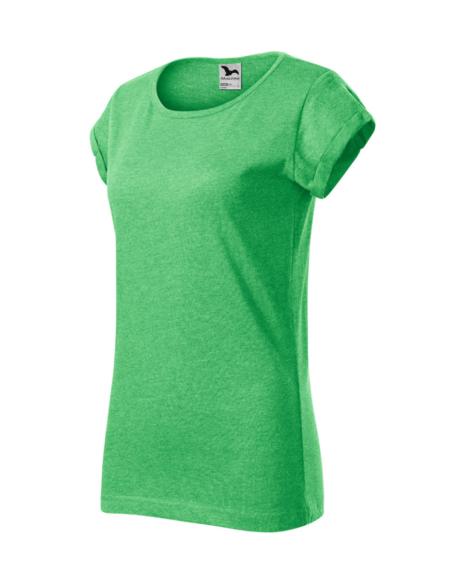 Levně Triko dámské Fusion 164 - XS-XXL - zelený melír