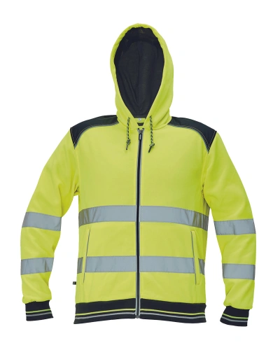 Pánská mikina s kapucí KNOXFIELD - žlutá Pánská mikina s kapucí KNOXFIELD - žlutá