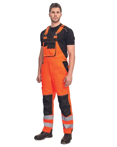 Pracovní kalhoty s laclem KNOXFIELD, reflexní Pracovní kalhoty s laclem KNOXFIELD, reflexní