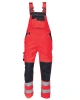 Pracovní kalhoty s laclem KNOXFIELD, reflexní červené
