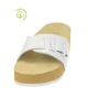 Dámský ortopedický korkový pantofel, bílý