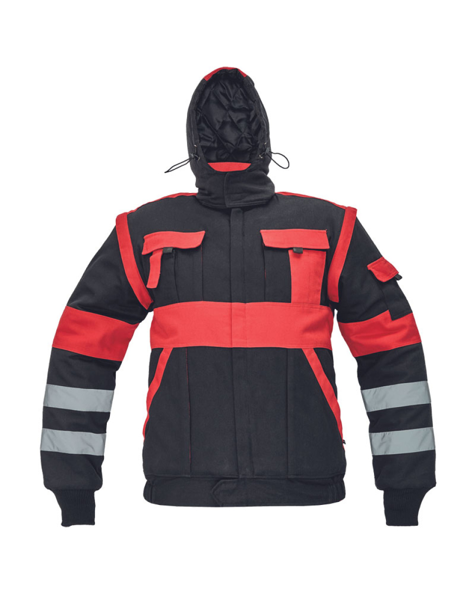 Levně MAX WINTER RFLX bunda černá/červená
