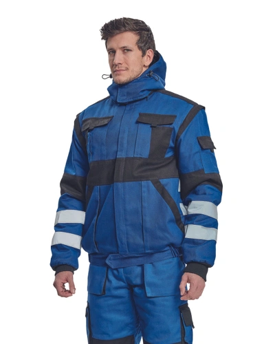 MAX WINTER RFLX bunda modrá/černá MAX WINTER RFLX bunda modrá/černá