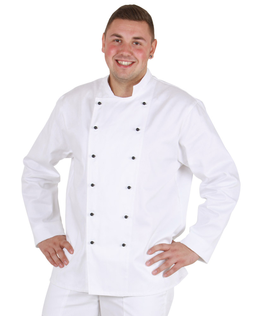 Levně Rondon pán. dvouřadý, dl.rukáv, 0404, MÁRIO,rond.knoflíky, BA 200, VS182,,bílá