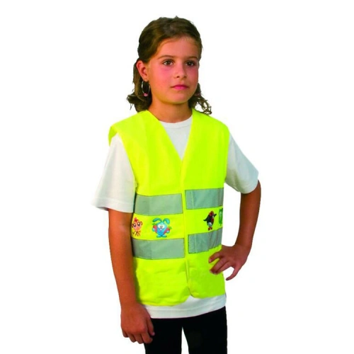 Dětská reflexní vesta TEDDY, žlutá Dětská reflexní vesta TEDDY, žlutá