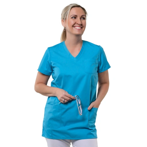 Dámská zdravotnická halena VIKTORIE, tyrkysová Dámská zdravotnická halena VIKTORIE, tyrkysová
