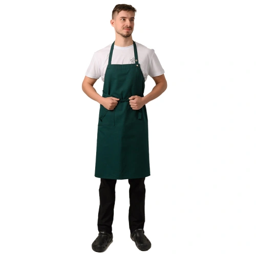 Unisexová pracovní zástěra s laclem 9464 Unisexová pracovní zástěra s laclem 9464