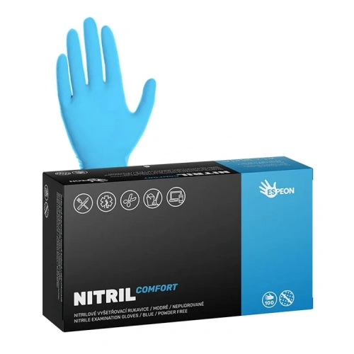 Nitrilové rukavice NITRIL COMFORT, modré Nitrilové rukavice NITRIL COMFORT, modré