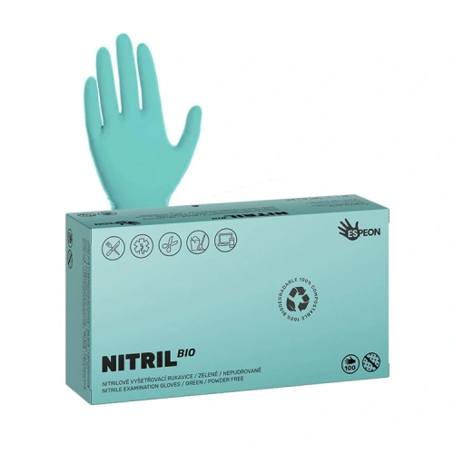 Nitrilové rukavice NITRIL BIO, 100 ks, zelené Nitrilové rukavice NITRIL BIO, 100 ks, zelené