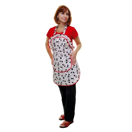 Dámská zástěra 0075 - potisk Kočky Dámská zástěra 0075 - potisk Kočky