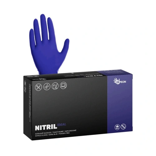 Nitrilové rukavice NITRIL IDEAL, tmavě modré Nitrilové rukavice NITRIL IDEAL, tmavě modré