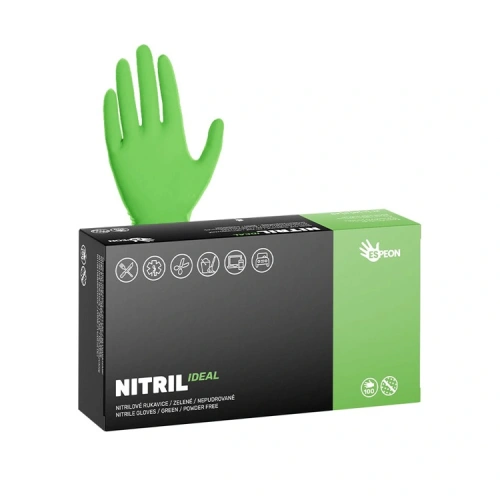 Nitrilové rukavice NITRIL IDEAL, zelená Nitrilové rukavice NITRIL IDEAL, zelená