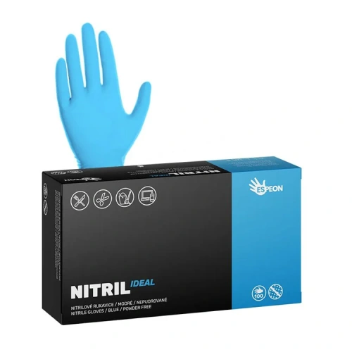 Nitrilové rukavice NITRIL IDEAL, 100 ks, modré Nitrilové rukavice NITRIL IDEAL, 100 ks, modré