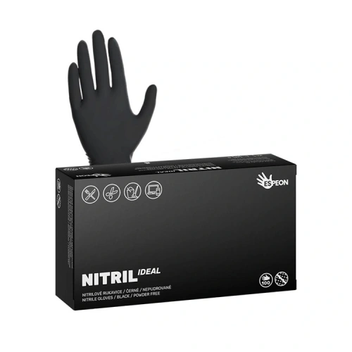 Rukavice nitrilové NITRIL IDEAL, černé Rukavice nitrilové NITRIL IDEAL, černé