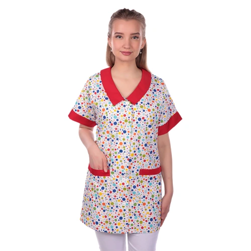 Dámská halena 02898, barevný puntík Dámská halena 02898, barevný puntík