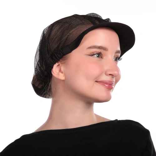 Čepice pro kuchaře se šiltem 0724, černá