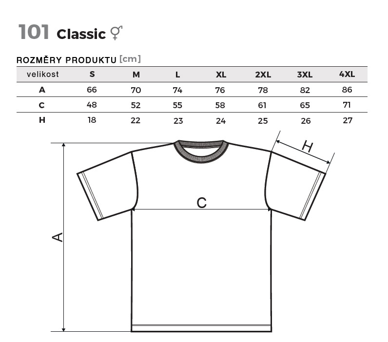 Unisexové tričko CLASSIC
